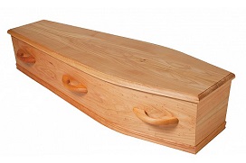 redford macrocarpa casket with wooden d handles