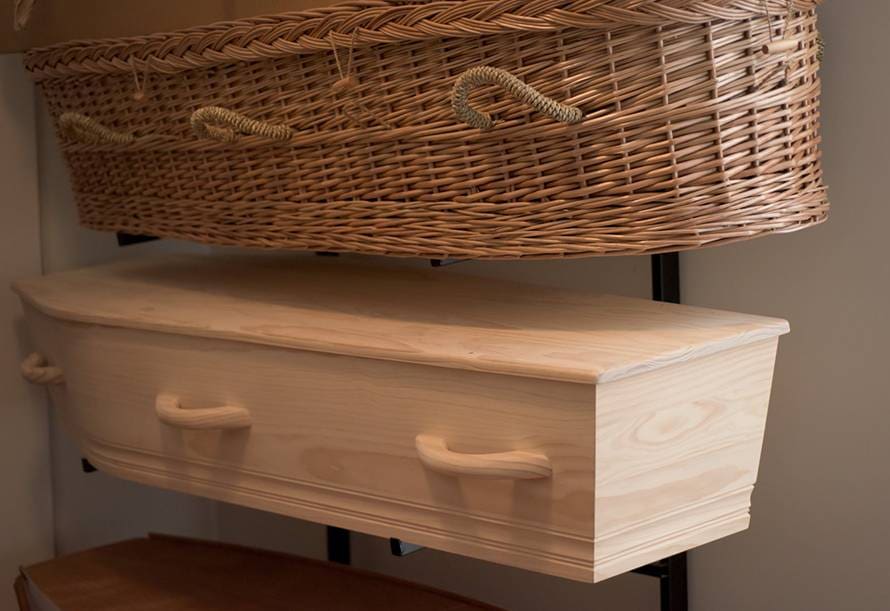 natural funeral's casket